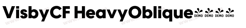 VisbyCF HeavyOblique字体转换